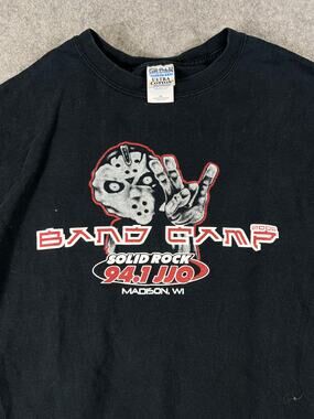 Vintage 90s Band Camp 2006 Solid Rock 941 JJO Shirt Mens XL Black Concert Tour